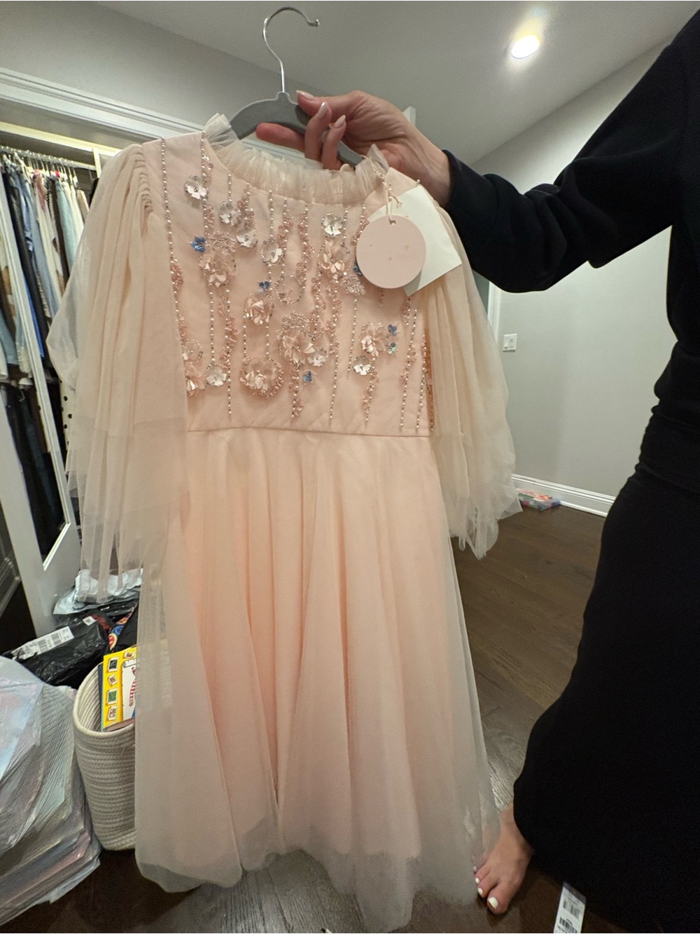 Tutu Du Monde Blush Pink Tulle Embellished Party Dress